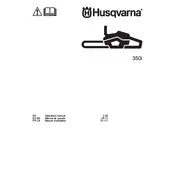 Husqvarna 350i Chainsaw manual cover