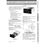 Shure SE20 Preamplifier manual cover