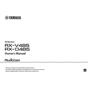 Yamaha RX-D485 Receiver manual cover