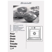 Brandt BXP5337B Oven manual cover