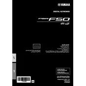 Yamaha PSR-F50 Keyboard manual cover