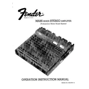 Fender MA8S Mixer Stereo Amplifier Audio Mixer manual cover