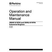 Perkins 2806F-E18TA Engine manual cover