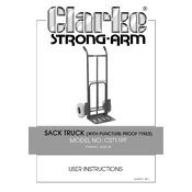 Clarke 6500184 CST11PF Sack Truck manual cover