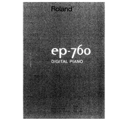 Roland EP-760 manual cover