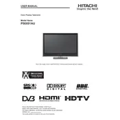 Hitachi P50X01AU Television manual cover