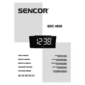 Sencor SDC 4930 Clock manual cover