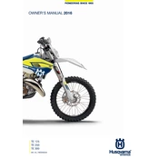 Husqvarna TE 125 2016 Motorcycle manual cover