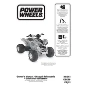 Power Wheels Mattel KFX 6 MPH CBJ30 Toy manual cover