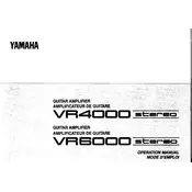 Yamaha VR4000 Stereo Amplifier manual cover