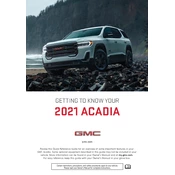 GMC Arcadia 2021 manual cover