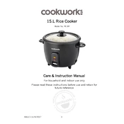 Cookworks 7248236 RC-8R Rice Cooker manual cover