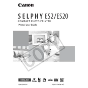 Canon PictBridge Selphy ES2 manual cover