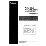 Roland MC-80 manual cover