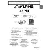 Alpine iLX-700 manual cover