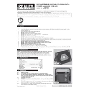 Sealey LED184 Floodlight manual cover