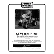 Power Wheels Mattel Kawasaki Ninja 74750 Toy manual cover