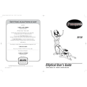 Horizon Fitness E30 2005 Elliptical manual cover