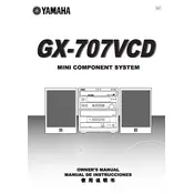 Yamaha GX-707VCD Mini Component System manual cover