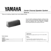 Yamaha NS-AC142 Speaker manual cover