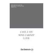 De Dietrich DWS80DXC Wine Cellar manual cover