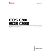 Canon EOS C200 manual cover