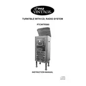 Pyle PTCWTRS80 Turntable manual cover