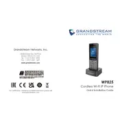 Grandstream WP825 Wi-Fi Phone manual cover