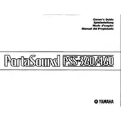 Yamaha PSS-360 Keyboard manual cover