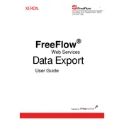 Xerox FreeFlow Web Services Data Export Ver.6.0 Software manual cover