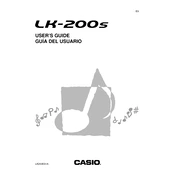 Casio LK200S Keyboard manual cover