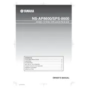 Yamaha NS-AP8600 Speaker manual cover