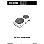 Sencor SCP 2253WH Hotplate manual cover