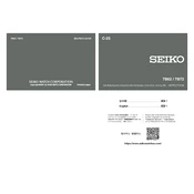 Seiko 7B62 manual cover