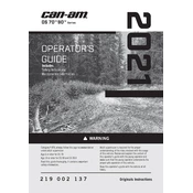 Can-Am DS 70 2021 Vehicle manual cover