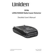 Uniden DFR6 Detector manual cover