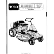 Toro Wheel Horse R3-10B403 Tractor manual cover