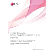 LG MP700 MP700-DHCJ.AUS Signage manual cover