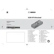 Bosch 0 601 072 900 Measurer manual cover