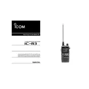 Icom IC-R3 Receiver manual cover