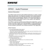 Shure DFR22 Processor manual cover