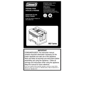 Coleman Propane Fryer 9937 Series manual cover