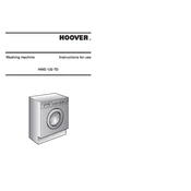 Hoover WDHWD120TD80 manual cover