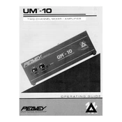 Peavey UM-10 Mixer manual cover