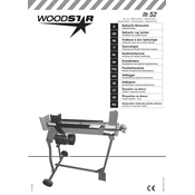 Woodstar LH52 3905202000 Log Splitter manual cover