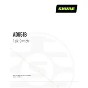 Shure AD651B Microphone manual cover