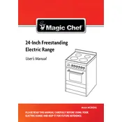 Magic Chef MCSRE24S Range manual cover