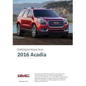 GMC Arcadia 2016 manual cover