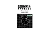 Honda GX610 1997 Engine manual cover