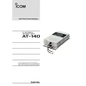 Icom AT-140 Tuner manual cover